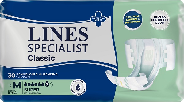 PANNOLONE A MUTANDA LINES SPECIALIST CLASSIC SUPER MM 30 PEZZI - famajoy.it