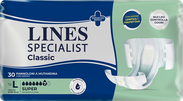 PANNOLONE A MUTANDA LINES SPECIALIST CLASSIC SUPER MG 30 PEZZI - famajoy.it