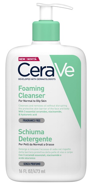 CERAVE SCHIUMA DETERGENTE VISO 473 ML - famajoy.it