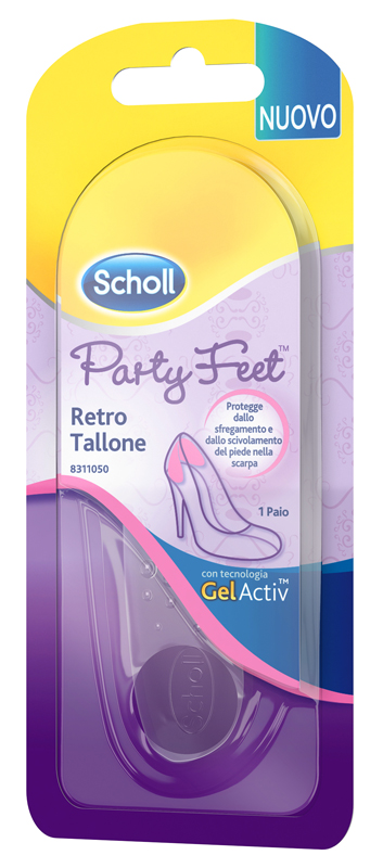 PLANTARE ORTOPEDICO PER RETRO TALLONE PARTY FEET SCHOLL GEL ACTIV 1 PAIO - famajoy.it
