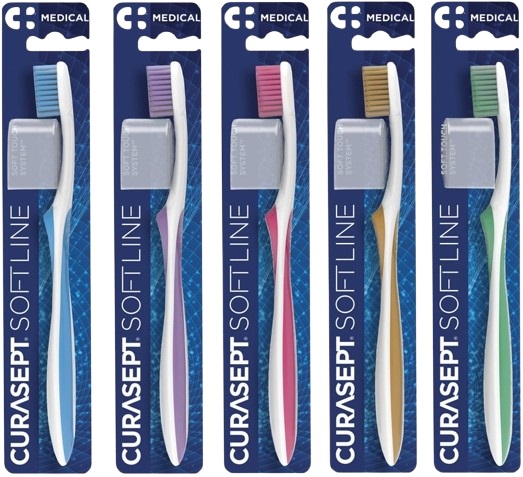 SPAZZOLINO CURASEPT SOFT MEDICAL MAGENTA - famajoy.it