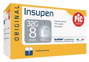 AGO PER PENNA PIC INSUPEN ORIGINAL GAUGE 32X8 MM 100 PEZZI - famajoy.it