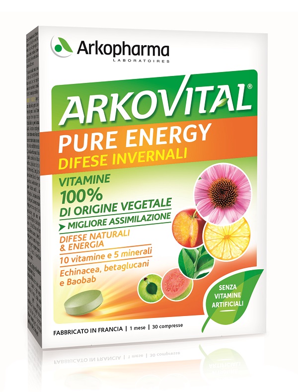 ARKOVITAL PURE ENERGY DIFESE INVERNALI 30 COMPRESSE - famajoy.it