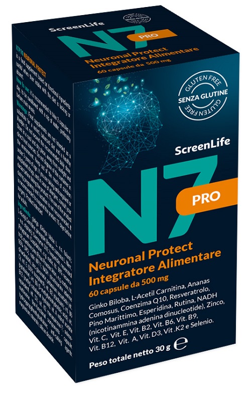 N7PRO NEURONAL PROTECT 60 COMPRESSE INTEGRATORE CEFALLE EMICRANIA MAL DI TESTA - famajoy.it