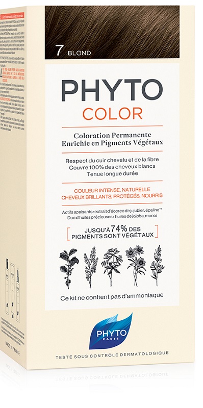 PHYTOCOLOR 7 BIONDO 1 LATTE + 1 CREMA + 1 MASCHERA + 1 PAIO DI GUANTI - famajoy.it