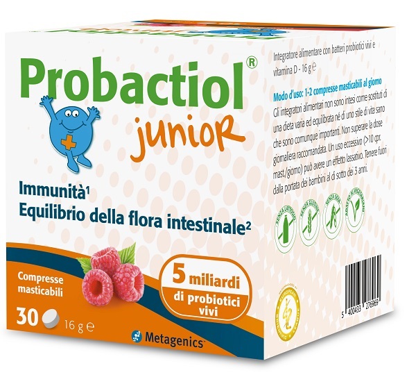 PROBACTIOL JUNIOR 30 COMPRESSE MASTICABILI NEW - famajoy.it