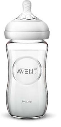 AVENT BIBERON NATURAL VETRO 240ML - famajoy.it