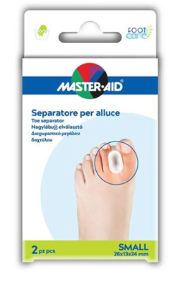 SEPARATORE DITA IN GEL MASTER-AID FOOTCARE PER ALLUCE SMALL 2 PEZZI D1 - famajoy.it
