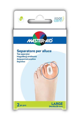 SEPARATORE DITA IN GEL MASTER-AID FOOTCARE PER ALLUCE LARGE 2 PEZZI D2 - famajoy.it