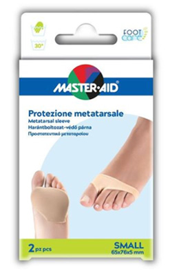 PROTEZIONE IN GEL E TESSUTO  MASTER-AID FOOTCARE PER METATARSO SMALL 2 PEZZI G2 - famajoy.it