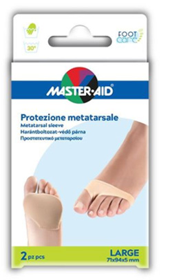 PROTEZIONE IN GEL E TESSUTO MASTER-AID FOOTCARE PER METATARSO LARGE 2 PEZZI G3 - famajoy.it