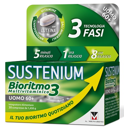 SUSTENIUM BIORITMO3 UOMO 60+ 30 COMPRESSE - famajoy.it
