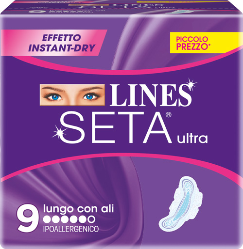 LINES SETA ULTRA ASSORBENTI LUNGHI 9 PEZZI - famajoy.it