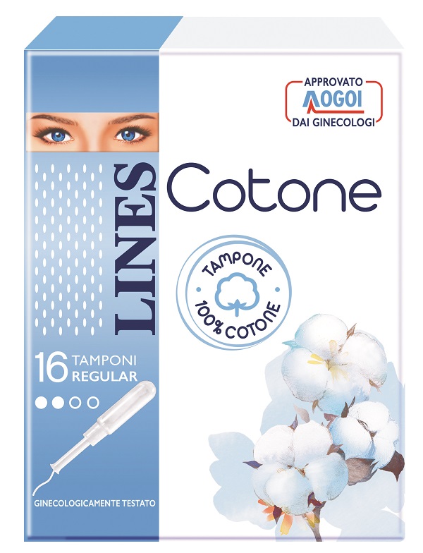 LINES COTONE TAMPONE REGULAR 16 PEZZI - famajoy.it