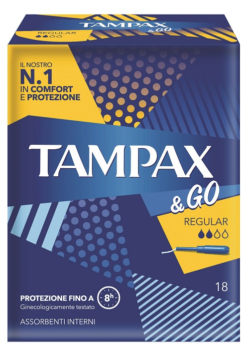 TAMPAX&GO REGULAR 18 PEZZI - famajoy.it