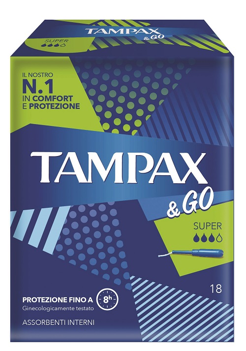TAMPAX&GO SUPER 18 PEZZI - famajoy.it