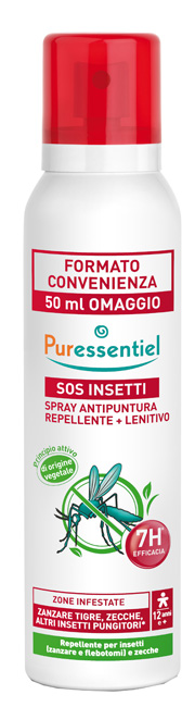 PURESSENTIEL SPRAY ANTIPUNTURA SOS INSETTI PMC 200 ML - famajoy.it