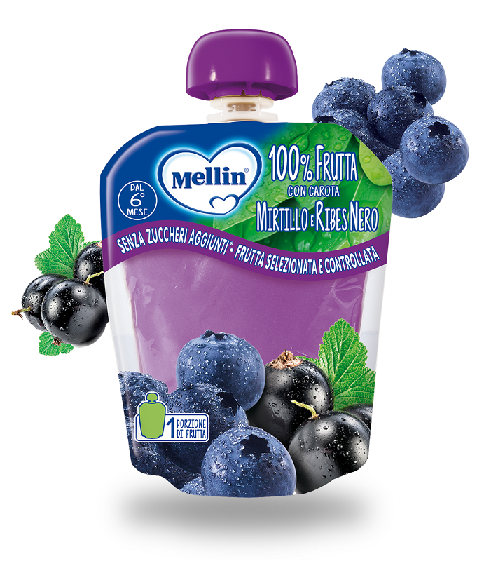 MELLIN POUCH MIRTILLO/RIBES 90 G - famajoy.it