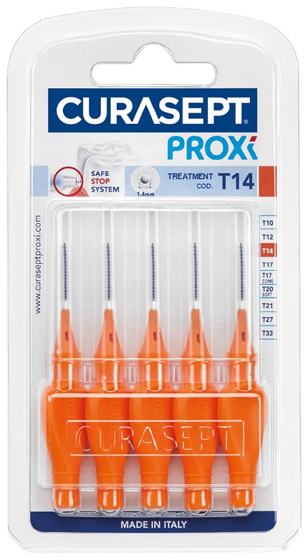 CURASEPT PROXI T14 ARANCIO/ORANGE 5 PEZZI - famajoy.it