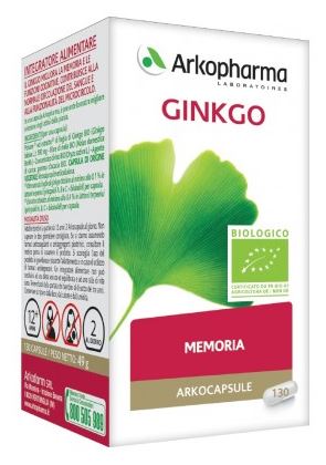 ARKO CAPSULE GINKGO BIO 130 CAPSULE - famajoy.it