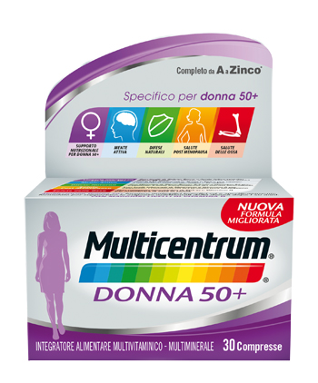 MULTICENTRUM DONNA 50+ 60 COMPRESSE - famajoy.it
