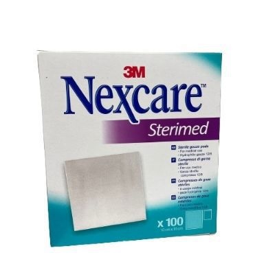 GARZA COMPRESSA STERIMED NEXCARE IN COTONE IDROFILO 20 FILI MULTILINGUAL 100 PEZZI - famajoy.it