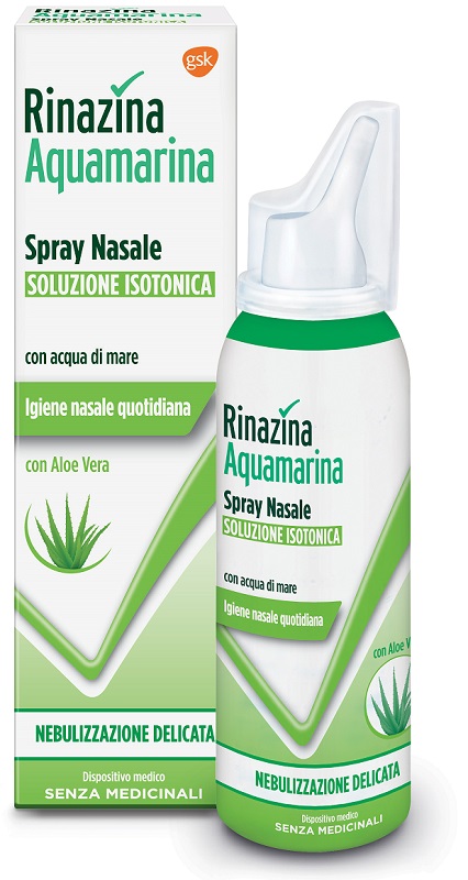 RINAZINA AQUAMARINA ISOTONICA ALOE SPRAY NEBULIZZAZIONE DELICATA 100 ML - famajoy.it