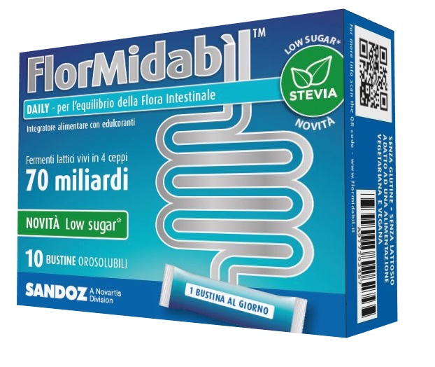 FLORMIDABIL DAILY 10 BUSTINE CON STEVIA - famajoy.it
