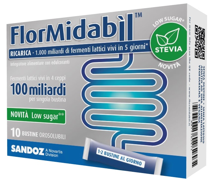FLORMIDABIL RICARICA 10 BUSTINE CON STEVIA - famajoy.it