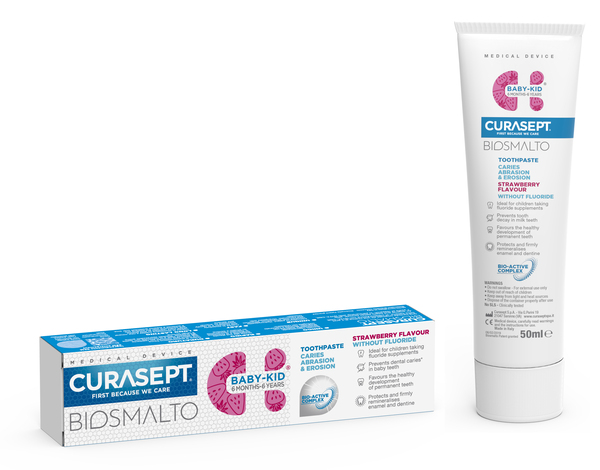 CURASEPT BIOSMALTO BABY KID SENZA FLUORO 50 ML - famajoy.it