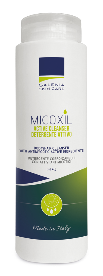 MICOXIL ACTIVE CLEANSER DETERGENTE PER CORPO E CAPELLI PH 4,5 250 ML - famajoy.it