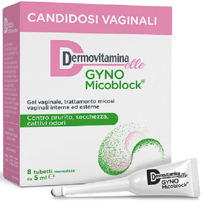 DERMOVITAMINA GYNOMICOBLOCK M 8 TUBETTI MONODOSE 5 ML - famajoy.it