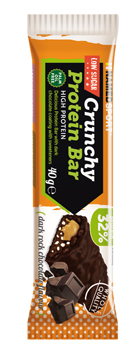 CRUNCHY PROTEINBAR DARK ROCK CHOCOLATE BARRETTA 40 G - famajoy.it