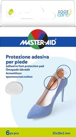 PROTEZIONE ADESIVA MASTER-AID FOOTCARE TRASPARENTE MIX 6 PEZZI A5 - famajoy.it