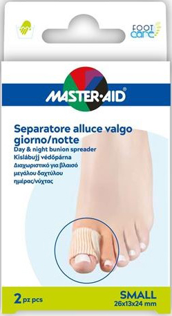 DIVARICATORE ALLUCE GIORNO/NOTTE MASTER-AID FOOTCARE SMALL 2 PEZZI D11 - famajoy.it