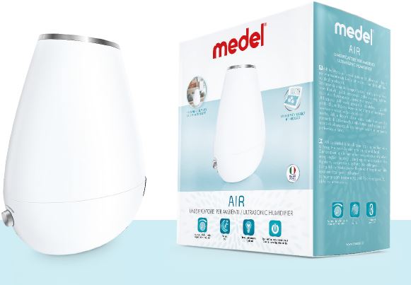 MEDEL AIR UMIDIFICATORE AD ULTRASUONI CON VANO PORTAFRAGRANZE - famajoy.it
