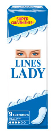 LINES LADY ASSORBENTE ANATOMICO 9 PEZZI - famajoy.it