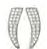 ORECCHINI POST FORATURA CRYSTAL WING BJT983 - famajoy.it