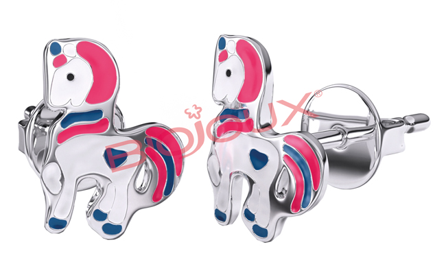 ORECCHINO STERILE BJT703 STS BABY UNICORN - famajoy.it