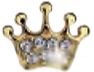 ORECCHINO STERILE BJT706 GP BABY CROWN - famajoy.it