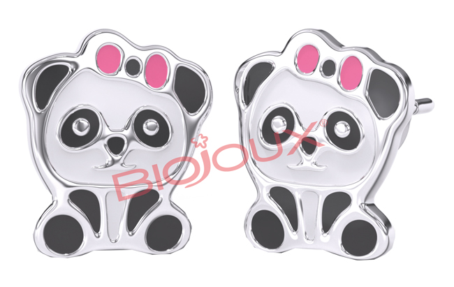 ORECCHINO STERILE BJT711 STS BABY PANDA - famajoy.it