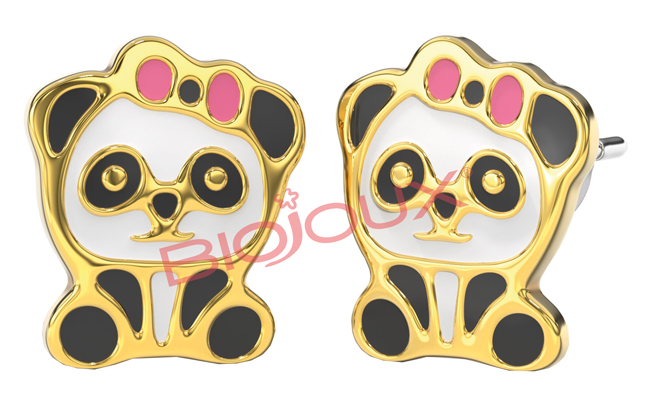 ORECCHINO STERILE BJT712 GP BABY PANDA - famajoy.it