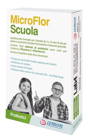 MICROFLOR SCUOLA 30 CAPSULE MASTICABILI - famajoy.it