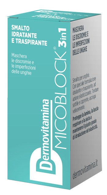DERMOVITAMINA MICOBLOCK 3 IN 1 SMALTO IDRATANTE E TRASPIRANTE TURCHESE 5 ML - famajoy.it