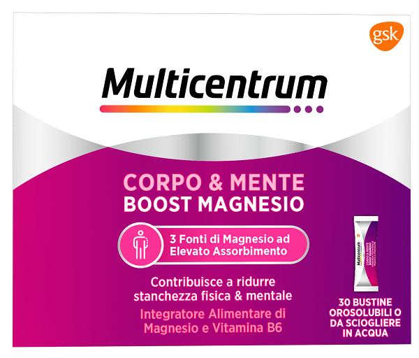 MULTICENTRUM BOOST MAGNESIO 30 BUSTINE - famajoy.it