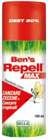 BEN'S REPELLENTE BIOCIDA 50% 100 ML - famajoy.it
