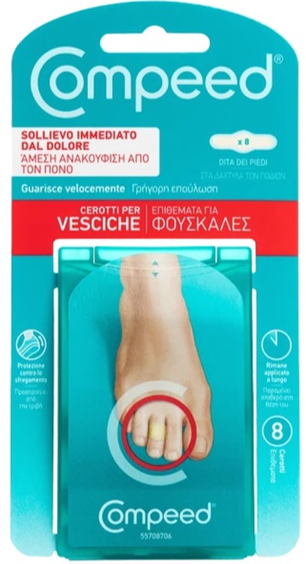 COMPEED CEROTTI PER VESCICHE DITA PIEDI 8 PEZZI CARTON - famajoy.it