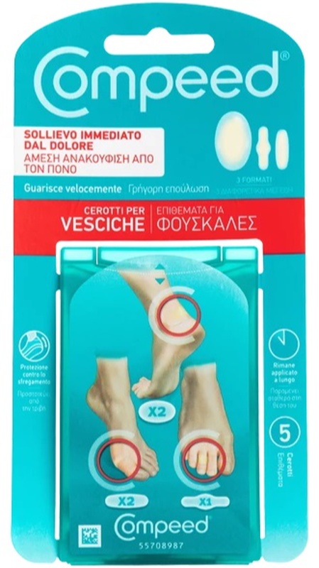 COMPEED CEROTTI PER VESCICHE MISTO 5 PEZZI - famajoy.it