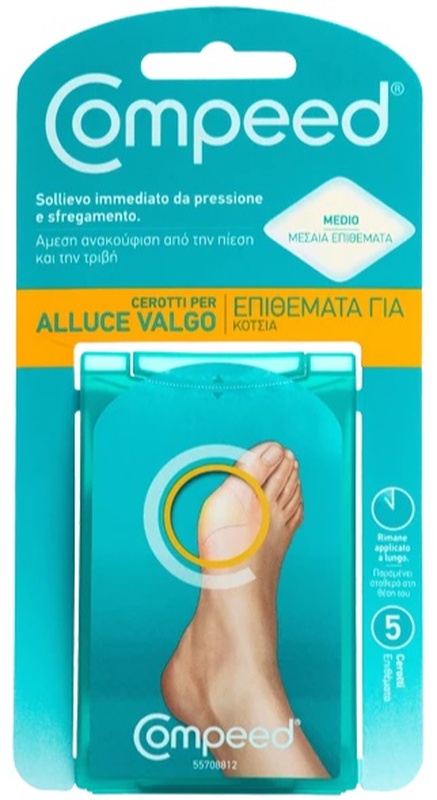 COMPEED CEROTTI PER ALLUCE VALGO 5 PEZZI - famajoy.it