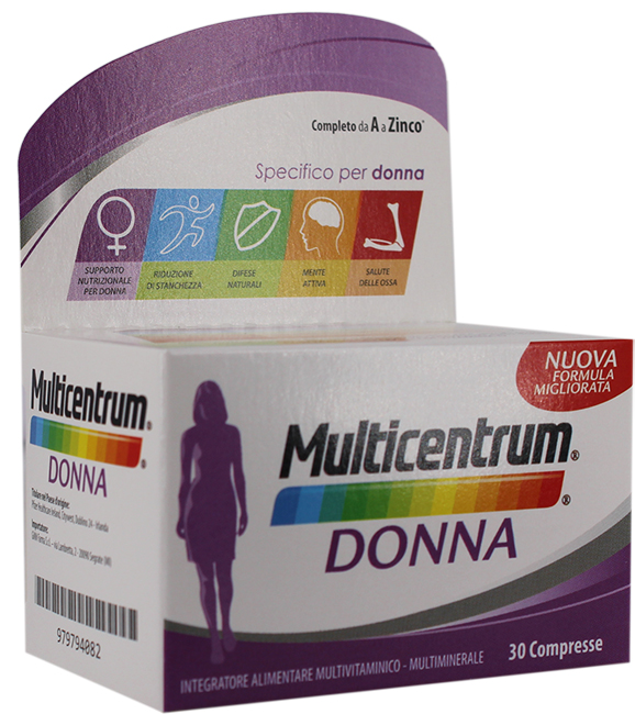 MULTICENTRUM DONNA 30 COMPRESSE - famajoy.it